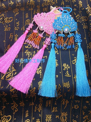 好心情原創手工編繩中國結鳳冠花嫁之蝶戀花民族風掛飾diy材料包