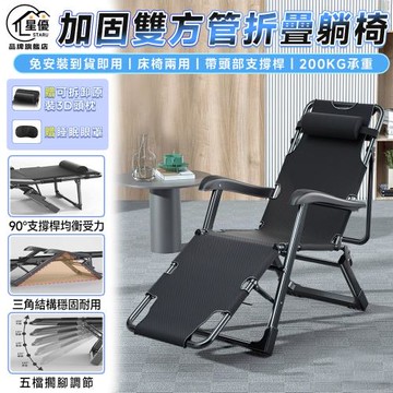 【Secaii設彩品牌店】躺椅 辦公室躺椅 折疊躺椅 180度平躺頭部支撐 折疊梯 躺椅折疊椅 午睡椅 懶人椅