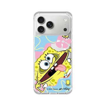 iPhone 17 Pro Max ClearX (MagSafe 兼容) 晶透白 - 海綿寶寶 SpongeBob - 搞笑海綿