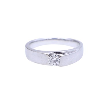 JEWELRY 無品牌珠寶 18K白金 鑽石 戒指 【二手名牌BRAND OFF】