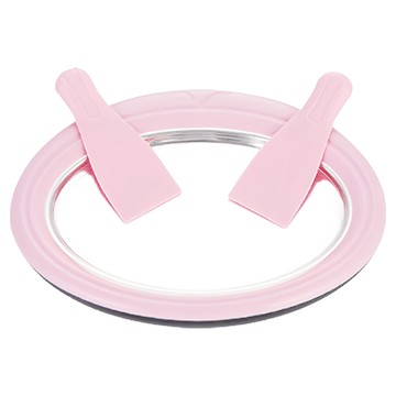 EDISH 免插電炒冰盤 DIY自製冰淇淋機 快速冷凍 親子互動 輕巧便攜  1個  粉色