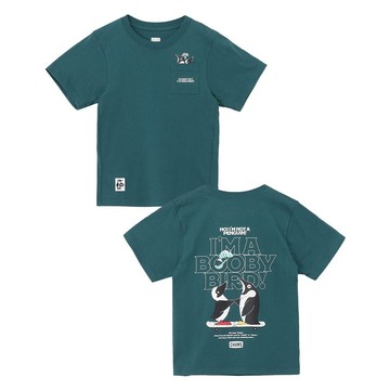CHUMS Kids Im a Booby Bird Pocket T-Shirt 中大童 短袖上衣 深藍綠 CH211447T035