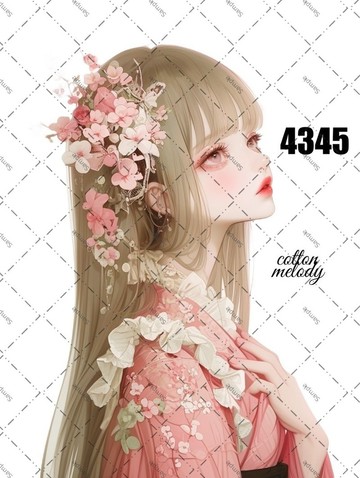 original sticker no.4345 人物貼紙 原創貼紙 原創人物貼紙 裝飾貼紙 cotton melody