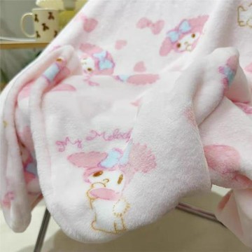 少女粉美樂蒂小毛毯休閑蓋毯多款卡通ins午睡毯辦公室披肩抱抱毯