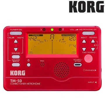 『KORG』調音器、節拍器二合一功能 TM-50紅色款 / 公司貨