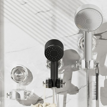 【現貨🌟隔日到貨】輕奢吸盤花灑支架 花灑架 蓮蓬頭支架 浴室收納 吸盤花灑架 掛蓮蓬頭架 蓮蓬頭掛架 花灑固定座