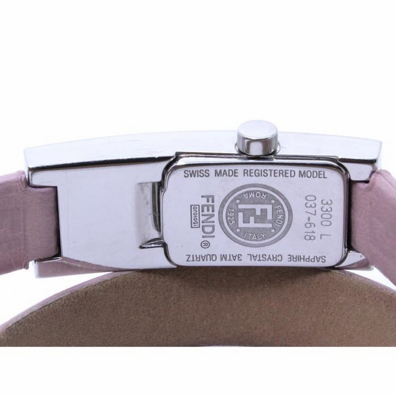 中古】フェンディ スクエアフェイス レディース腕時計 レザー