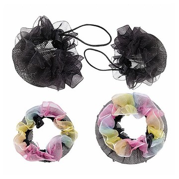 抽繩式丸子頭髮網／花邊蕾絲包頭髮網(1入) 款式可選