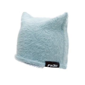 【Fe3c】Devil Are Not Evil Beanie II Blue 貓耳毛帽 惡魔毛帽 男女可戴|品牌旗艦館