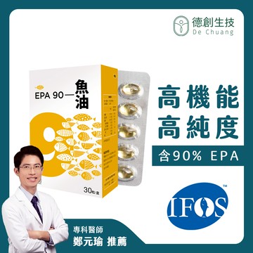 [小體積] 高濃度EPA常態95%以上mini魚油(單顆500mg EPA) 快樂魚油 無腥味好吞嚥【現貨供應】德創生技