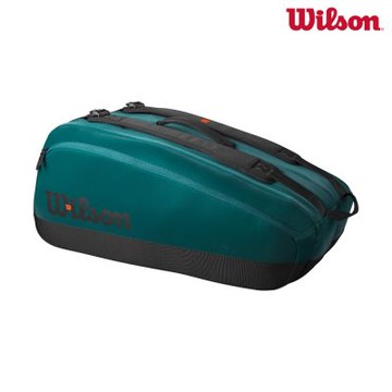 【Wilson威爾森】網球拍袋 綠色 9支裝  (運動 網球 網球包 戶外)