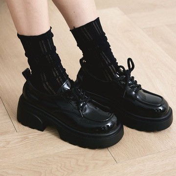 PRE-ORDER SPUR Manly Her Chunky Loafer厚底樂福鞋US9020BlackB
