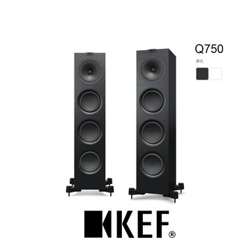 英國 KEF Q750 落地型喇叭 Uni-Q同軸同點 黑色 送原廠磁力喇叭罩 原廠公司貨