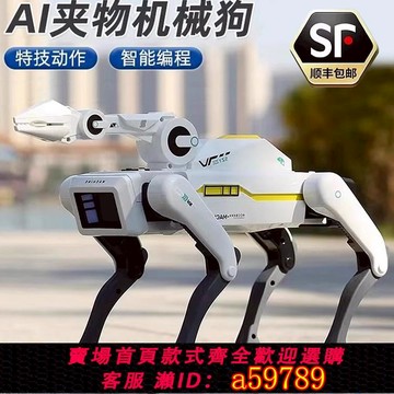 【台灣公司 可打統編】德國ai智能機器狗機械電子兒童玩具新款人工編程電動遙控男孩禮物