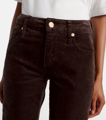 7 For All Mankind Calie Straight cotton-blend cordury flared pants