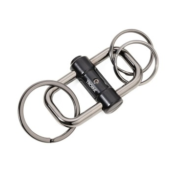 【TROIKA】兩端轉換鑰匙圈(黑色)