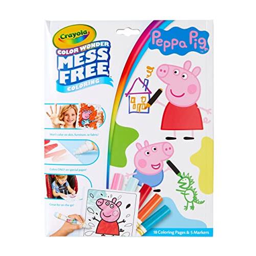 Crayola Color Wonder Coloring Pad Markers-Peppa Pig -75-70000