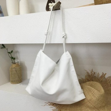 【品樂．MI】森女系文藝風超大容量軟皮單肩斜背包