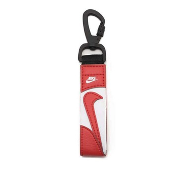NIKE 小LOGO 鑰匙圈 吊飾 裝飾 鑰匙扣 紅 HF3613-642 [台灣現貨]