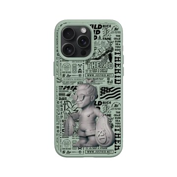 iPhone 15 Pro Max SolidSuit 鼠尾草綠 - KID - 野人公仔