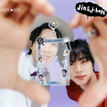 ⭐韓國代購正版⭐BTS十二週年Jin Jhope插卡相框卡套掛件小卡收納保護學生證件套