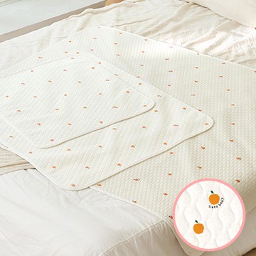 韓國 coco Lieto - 韓國製 抗菌除臭柔軟竹纖維防水墊-橘子