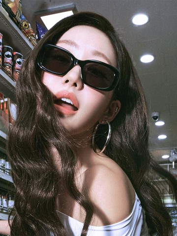 Narrow Square Acetate Eyewear (BLING C1)
