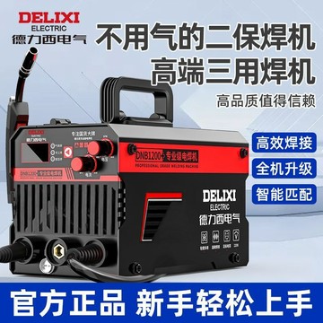 💥下殺價💥 德力西家用220v多功能三用電焊 二保焊 工業級無氣便攜式二保焊機