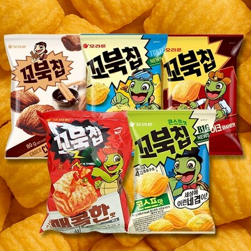 韓國 好麗友 烏龜玉米脆片(80g)【三哥嚴選】烏龜脆餅 餅乾 脆片 零食 零嘴 辦公室零食 好市多 D784409 x