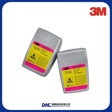 3M 7093C 濾棉匣 (面具耗材)(氟化氫氣體防護)(美規P100)(搭配6200防毒面具)【傑群工業補給站】