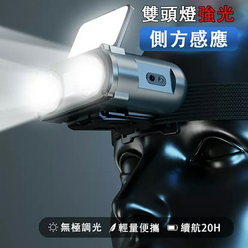 現貨 夾帽燈 夜釣燈 強光頭燈 超長續航帽夾燈 戶外燈 感應燈 超亮充電燈