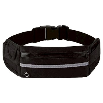 HnEx 超輕量跑步腰包  1個  黑色  37 x 9.7 x 1 cm