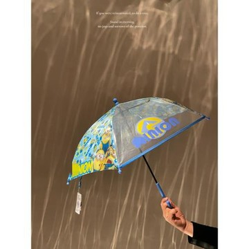 小童卡通雨傘透明輕便雨傘幼兒園寶寶傘