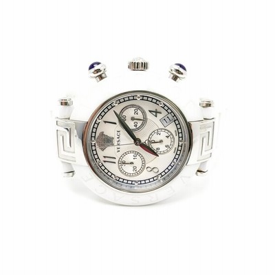 VERSACE ヴェルサーチ 95C クロノグラム 白 セラミック メンズ