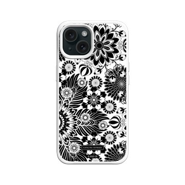 iPhone 15 SolidX 白 - Catalina Estrada - Floral Monochrome
