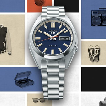 SEIKO 精工錶 5 Sport SNXS系列 機械腕錶-37.4mm 藍色 4R36-15M0B/SRPK87K1_SK040