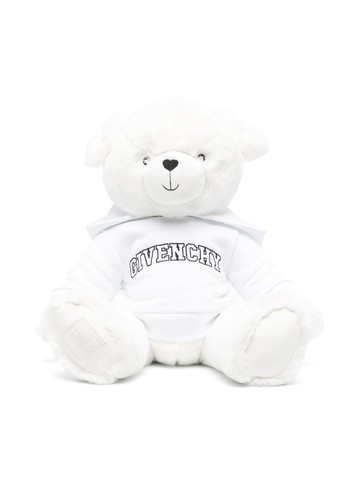Givenchy Kids - logo-print plush bear toy - kids - Cotton/Cotton/Polyester - One Size - White