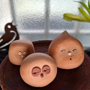 陶偶一家人系列- 9號 療癒系手作陶偶 文創 擺飾
