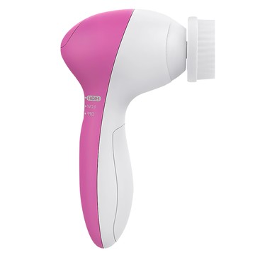 AHOYE 5合1深層潔面儀 桃紅色 多功能臉部清潔按摩 溫和去角質 無線便攜  單一商品