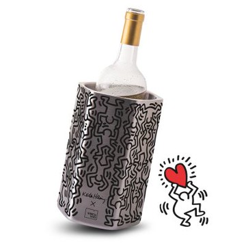 《Vacu Vin》荷蘭 Hive雙層不鏽鋼保冷冰桶(Keith Haring1.5L) | 冰酒桶 冰鎮桶 保冰桶 Keith Haring LOVE