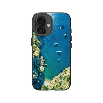 iPhone 16 Clear (相機按鈕) 酷墨灰 - LOOK！多看我一眼 LOOK! Nature Seeks Attention - 大自然的傑作（蔚藍海岸）