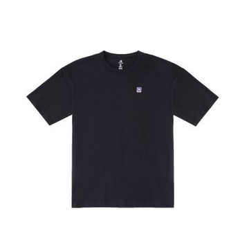 CONVERSE JERSEY BOX LOGO PATCH SS TEE BLACK 男女 短袖上衣 UCJ437-023