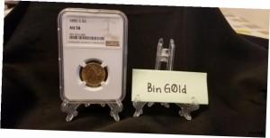 品質保証書付】 アンティークコイン NGC PCGS 1885年S $5 ゴールド