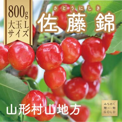 ふるさと納税 山形県 〜山形名産地より〜さくらんぼ佐藤錦 大玉　800g　Lサイズ