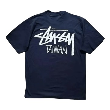 STUSSY STOCK TAIWAN TEE NAVY