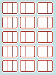 自黏性標籤LD-1025 21*26mm/210張