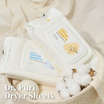 24H台灣出貨【韓國製 - Dr.Puri．香氛烘衣柔軟片】烘衣香氛片 防靜電烘衣片 衣物柔軟片 烘衣機柔軟片 家用烘衣