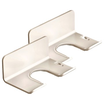 懶角落 浴室壁掛吹風機架 60 x 13 x 10cm  白色  2個