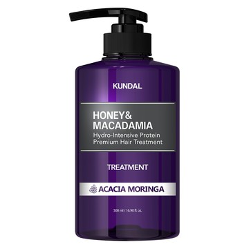 KUNDAL 昆黛爾 蜂蜜澳洲堅果保濕護髮乳 Acacia Moringa  500ml  1瓶