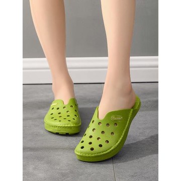 正宗溫突乳膠拖鞋女外穿進口越南涼鞋包頭軟底防滑透氣海南沙灘鞋